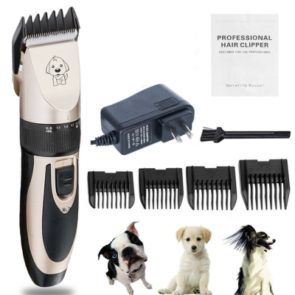 Electric Dog Grooming Clippers Cordless Kit