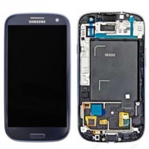 Samsung Galaxy S3 LCD assembly with frame i9300 (Blue)